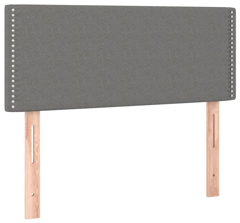 Testiera grigio scuro 100x5x78/88 cm in tessuto
