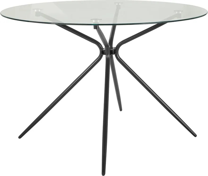 Tavolo da pranzo rotondo con piano in vetro ø 110 cm Silvie - Støraa