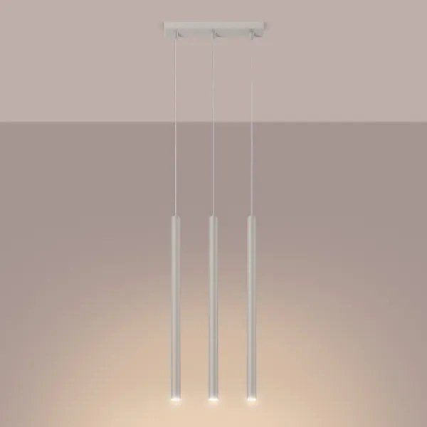 Sollux SL.1514 - Lampadario a sospensione con filo PASTELO 3xG9/8W/230V color crema