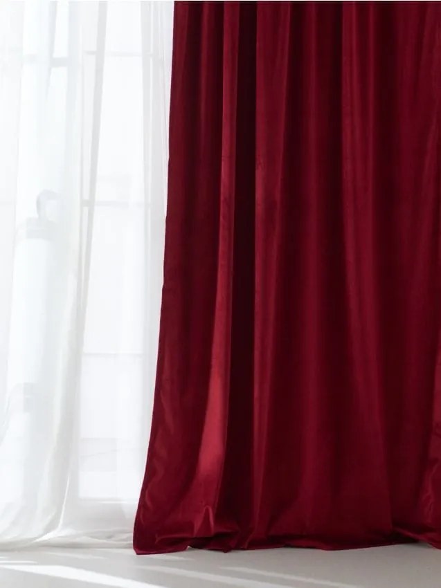 Sinsay - Tenda in velluto - rosso