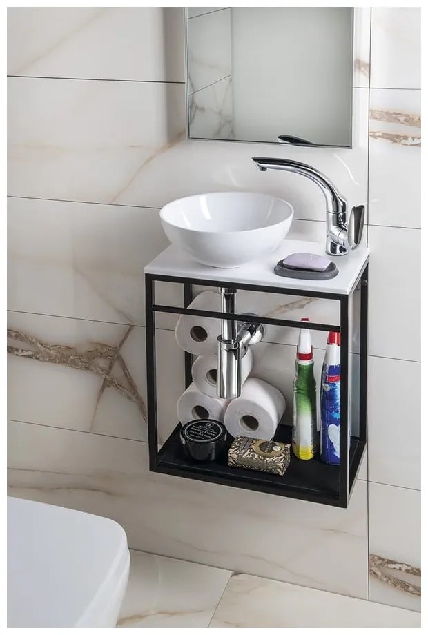 Lavabo rotondo bianco in ceramica ø 28 cm Aster – Sapho