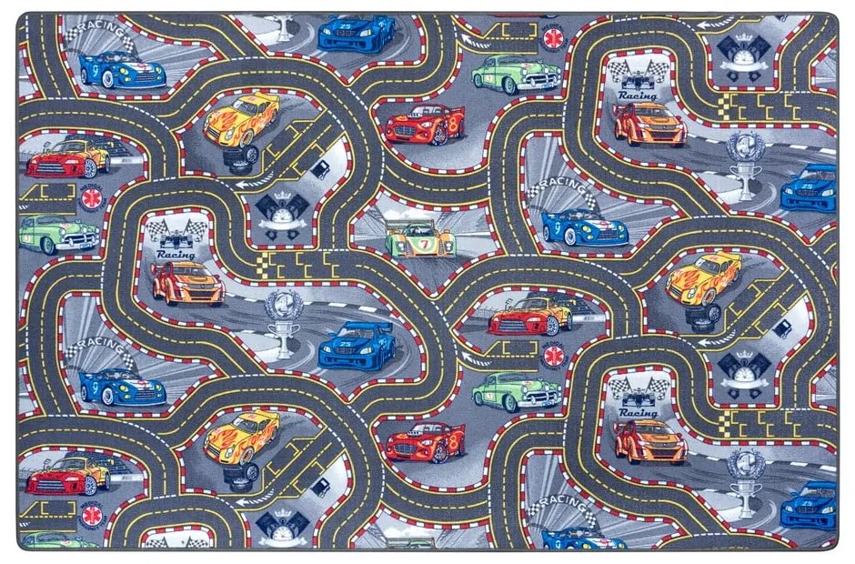 Tappeto da gioco per bambini blu 200x300 cm Race Track – Hanse Home