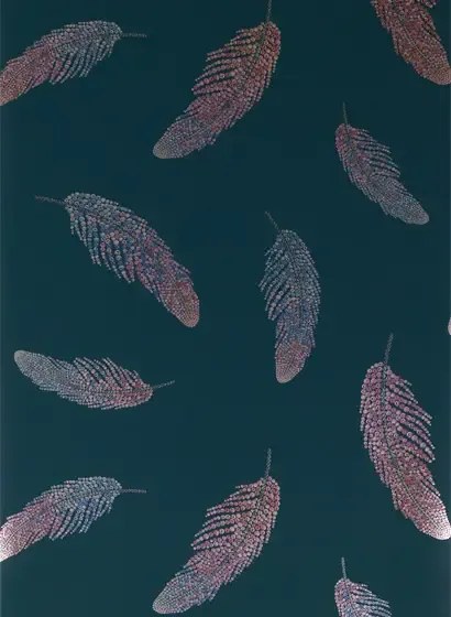 Matthew Williamson Carta da parati Adornado - Teal/ Sapphire/ Fuchsia