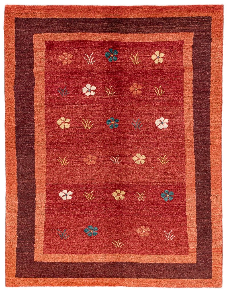 Gabbeh Tappeto persiano 150x200 Rosso (Iran) Annodato A Mano