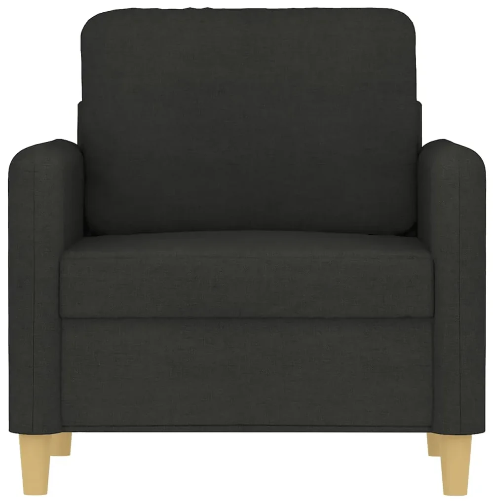 Poltrona nera 60 cm in tessuto