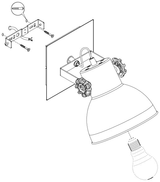 Eglo 43431 - Applique BARNSTAPLE 2 1xE27/28W/230V