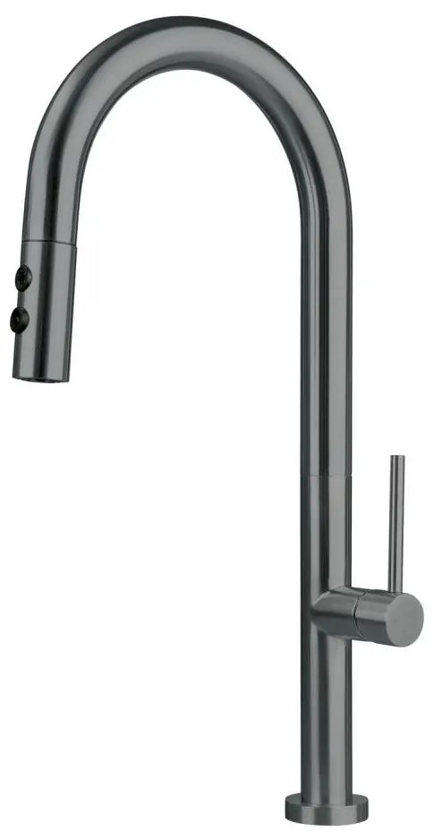 Deante BQO_D72M - Rubinetto lavello con doccetta estraibile OLFATO titanio