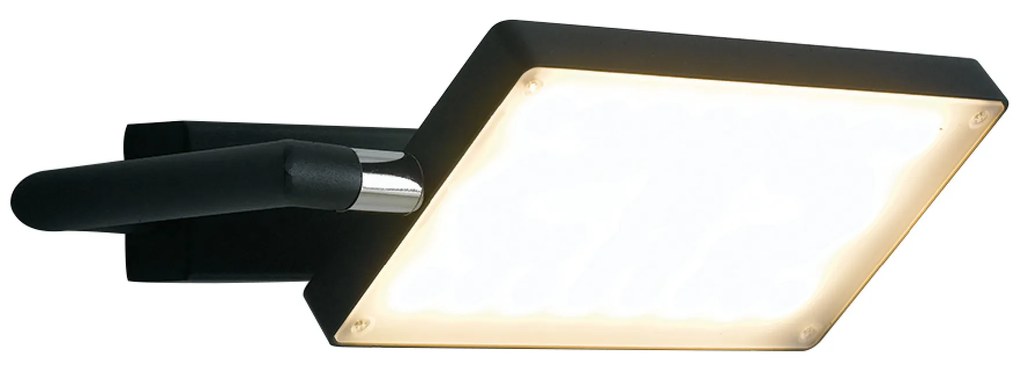 Lampadario Applique Led Book Moderno Colore Nero  17W Dim 22,5 x 10-15 x 10-15 cm