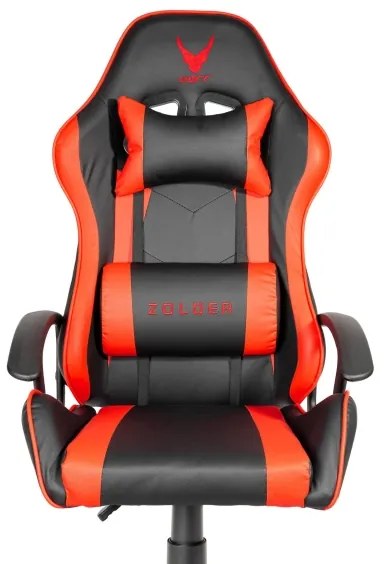 Sedia da gioco VARR Zolder nero/rosso