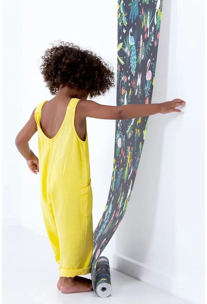 Carta da parati per bambini 10 m x 50 cm Birds Carnival - Lilipinso