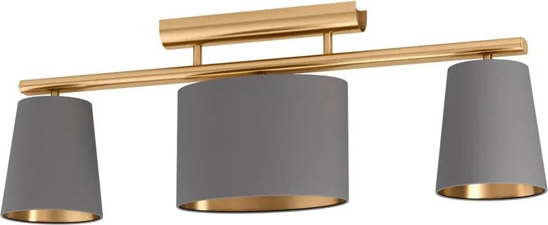 Plafoniera glamour Almeida ottone IP20, 3XE14