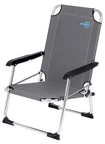 Sedia da campeggio pieghevole grigia