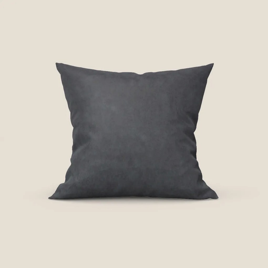 Rotterdam cuscino disponibile in diversi colori realizzato in microfibra effetto velluto raso impermeabile T09 grigio