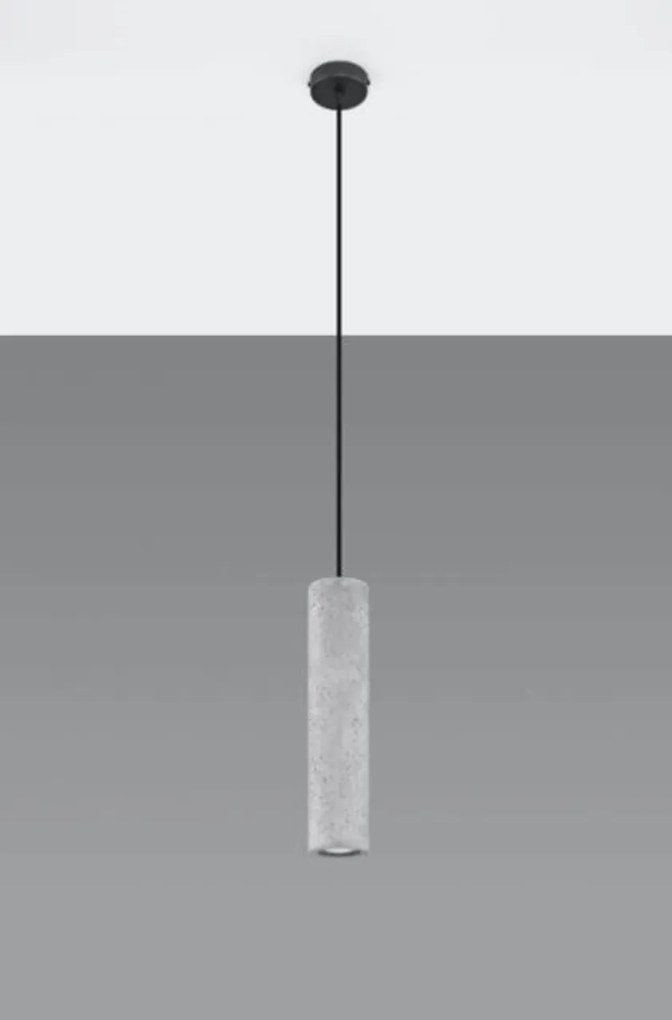 Lampadario a Sospensione in Cemento Leggero LUVO 1 GU10 da interno