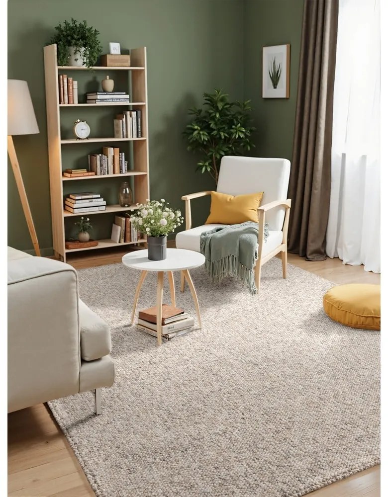 Tappeto grigio/color crema lavabile 160x230 cm Rocco Dark Cream – Elle Decoration