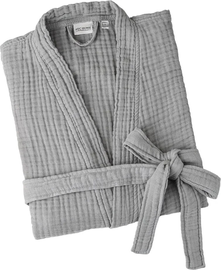 Accappatoio grigio in mussola L/XL Kimono – Foutastic