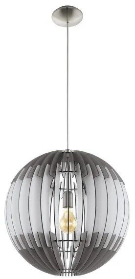 Eglo 79138 - Lampadario a sospensione con filo OLMERO 1xE27/60W/230V