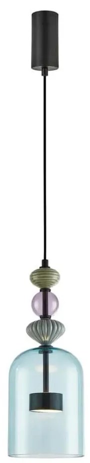 Lampadario LED a sospensione con filo ARTE LED/12W/230V diametro 16 cm nero