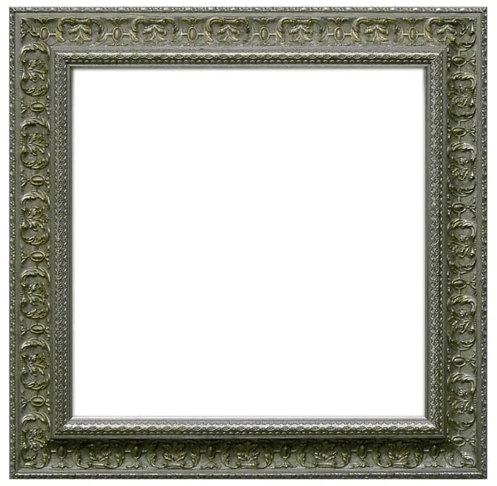 Specchio quadrato in legno argento 79 x 79 cm