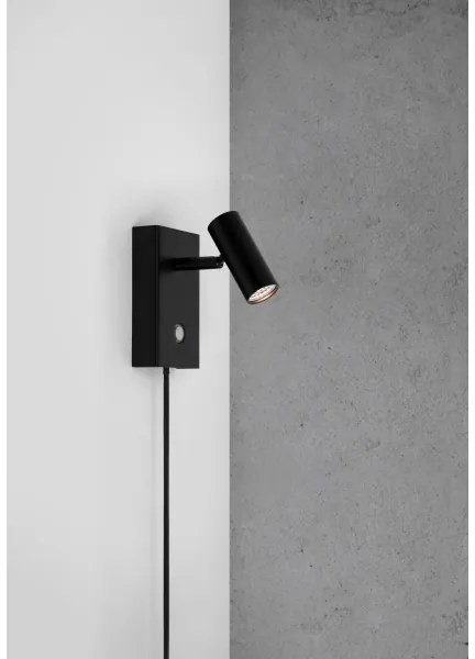 Nordlux - Faretto da parete dimmerabile OMARI LED/3,2W/230V nero