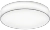 Plafoniera Led Interno Luce Notturna Dimmer Paralume Bianco 60cm Lugano GD Trio