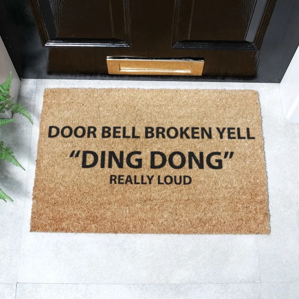 Zerbino in cocco 40x60 cm Yell Ding Dong - Artsy Doormats