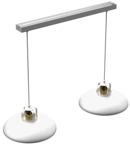 Brilagi - LED Lampadario a sospensione con filo FLAMENGO 2xE27/60W/230V bianco