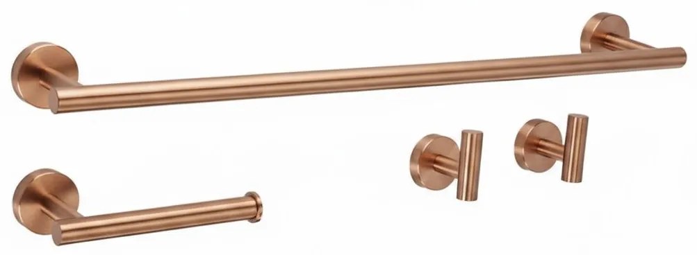 Set accessori da bagno  Ari Brush Copper 4 pezzi