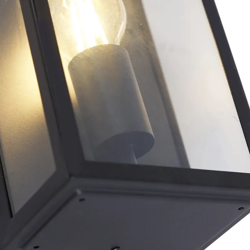Lampada da parete per esterni intelligente nera 25,5 incl. WiFi A60 IP44 - Rotterdam