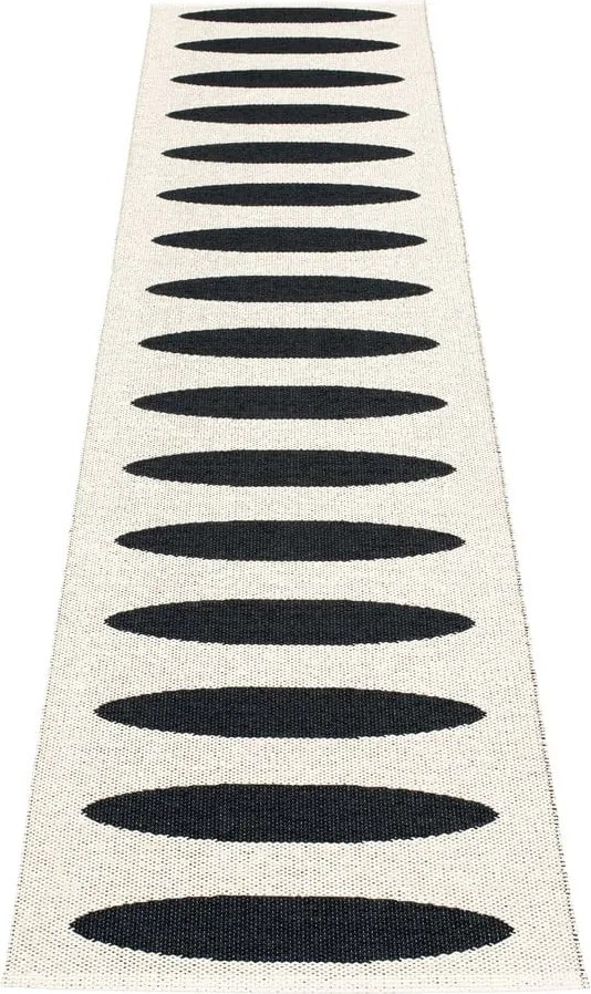 Passatoia da interno/esterno nera 70x300 cm Ella Black – Pappelina