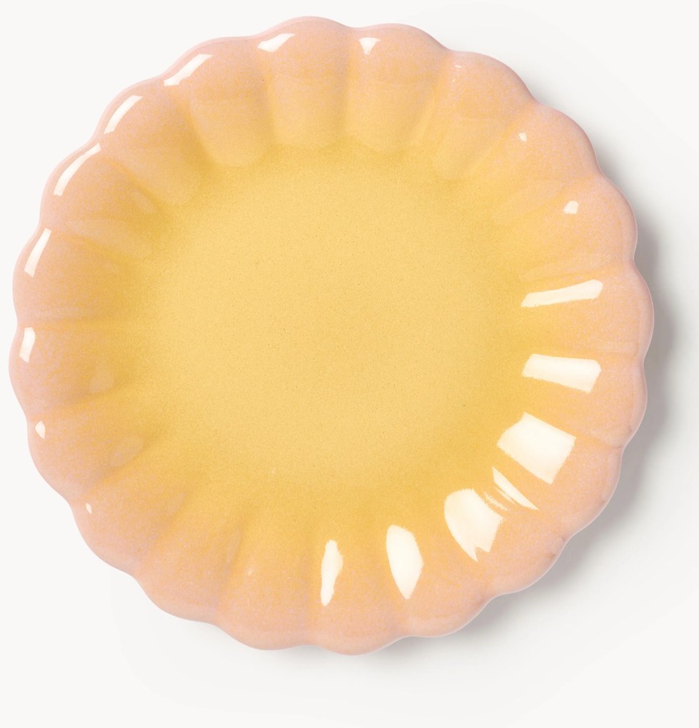 Set di 4 piatti da colazione fatti a mano Marguerite