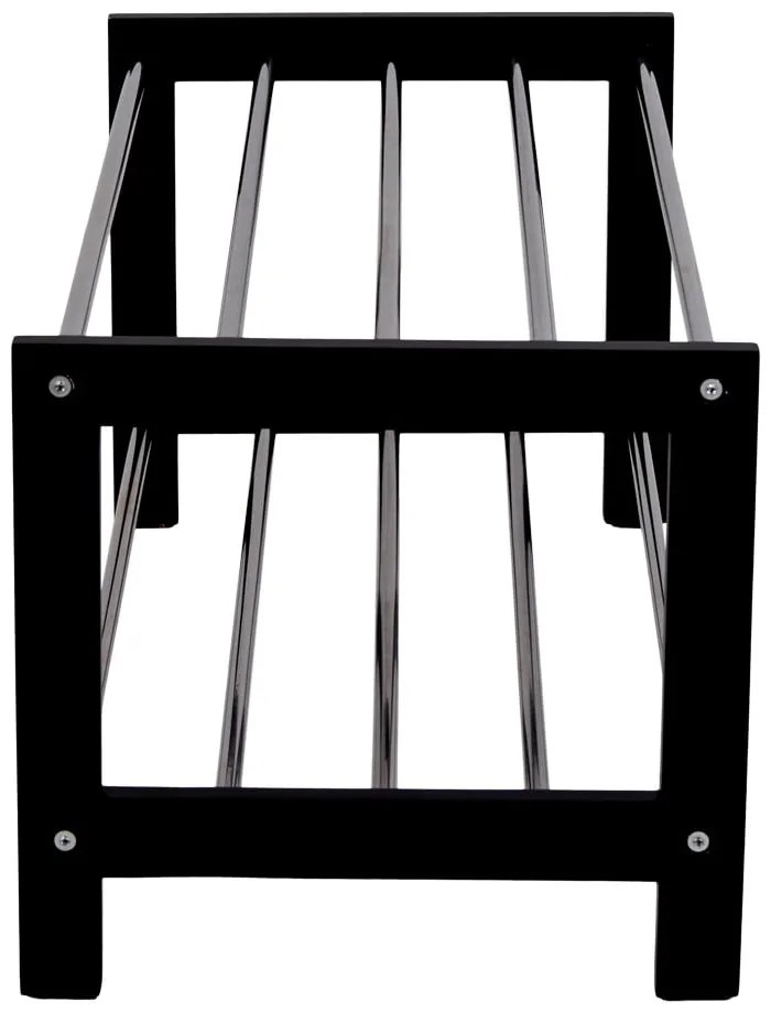 Scarpiera nera in legno di pioppo Padova - House Nordic