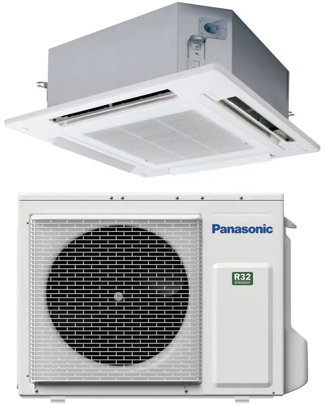 Condizionatore a muro monosplit PANASONIC a cassetta Nanoex  60X60 21000 BTU classe raffreddamento A++