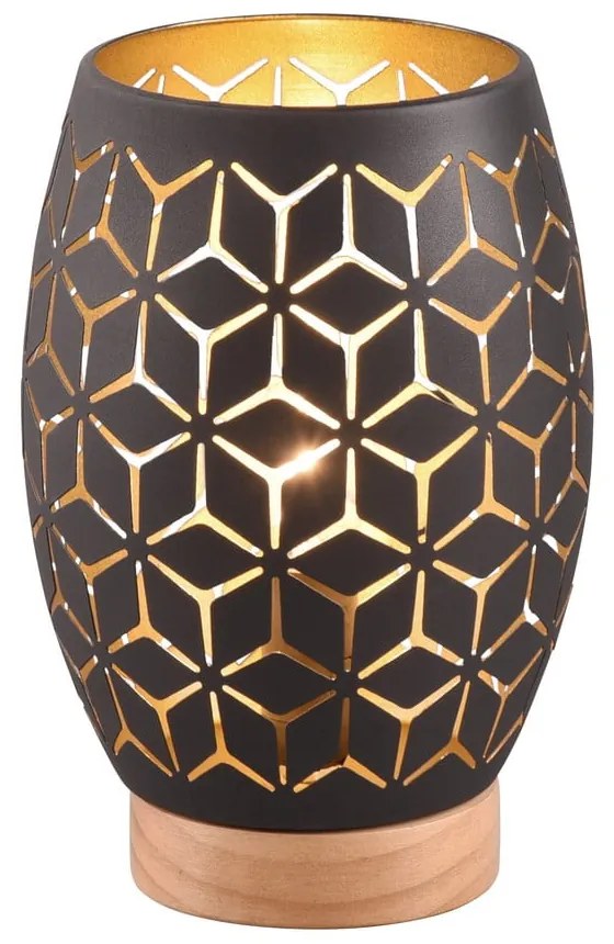 Lampada da tavolo nera (altezza 21 cm) Bidar - Trio