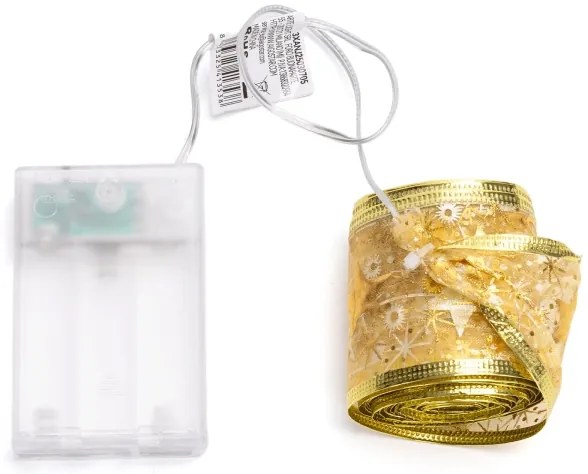 Aigostar - Catena luminosa natalizia a LED 50xLED/3xAA 5m bianco caldo dorata