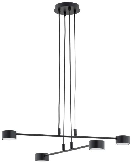 Lampadario a sospensione con filo MODUS 4xGX53/12W/230V nero