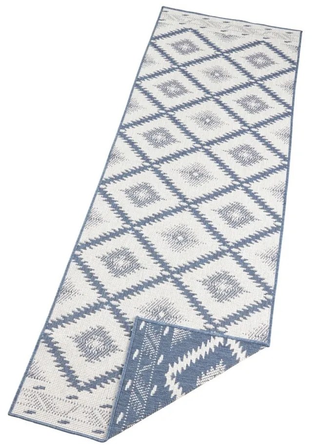 Tappeto da esterno blu e crema , 350 x 80 cm Malibu - NORTHRUGS