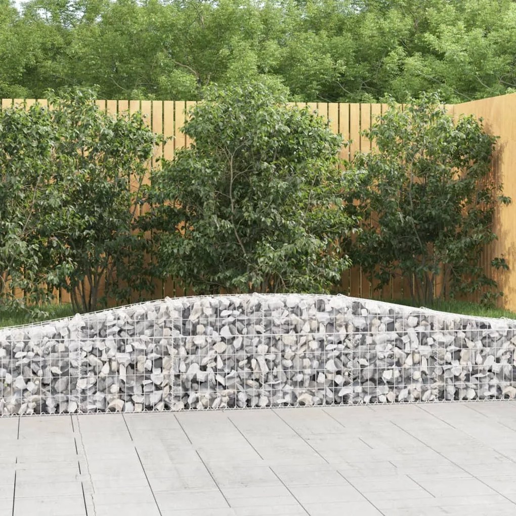 Cesti Gabbioni Ad Arco 25 Pz 400x30x40/60 Cm Ferro Zincato /