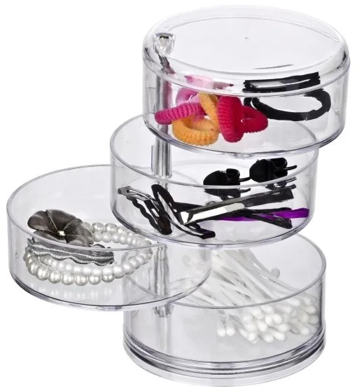 WENKO 20990100 - Organizer TOWER 11,5x17,5 cm trasparente