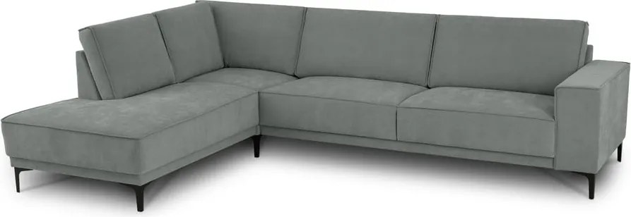 Divano angolare in grigio scuro (con penisola a sinistra) Copenhagen – Scandic