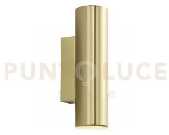 Applique a parete duduk tonda oro 2 luci attacco gu10 mini 7x5x18cm...