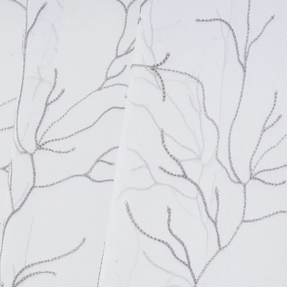 Tenda sottile bianca/grigia 140x260 cm Coral – Casa Selección