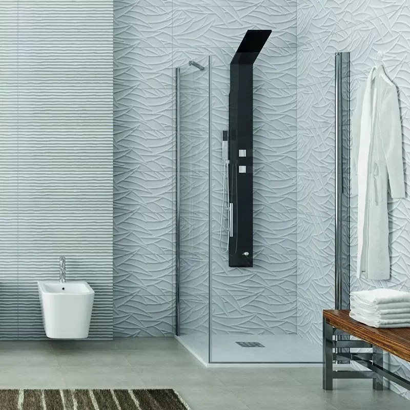 Box doccia 70x70 anta battente e fisso KS2800S - KAMALU