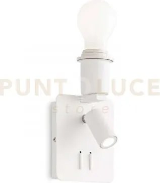 Gea applique da comodino 2 luci led 3000k 3w / 230 lm + e27 con pre...