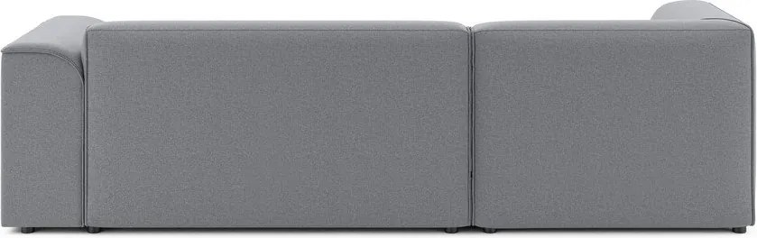 Divano angolare grigio chiaro (con penisola a sinistra/con chaise lounge) Merid – Ropez