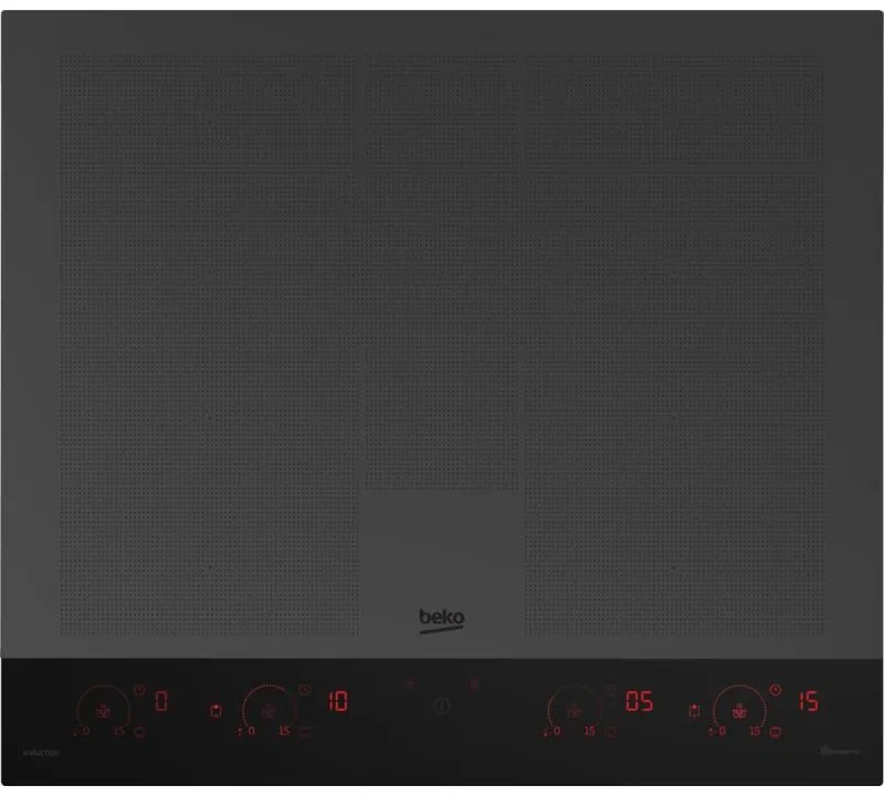 Beko MHII68811NTMTI: Piano a Induzione Midnight, 8 Zone con 2 Sezioni IndyFlex+ e 1 Extension, 60 cm. Colore del prodotto: Nero, Posizionamento