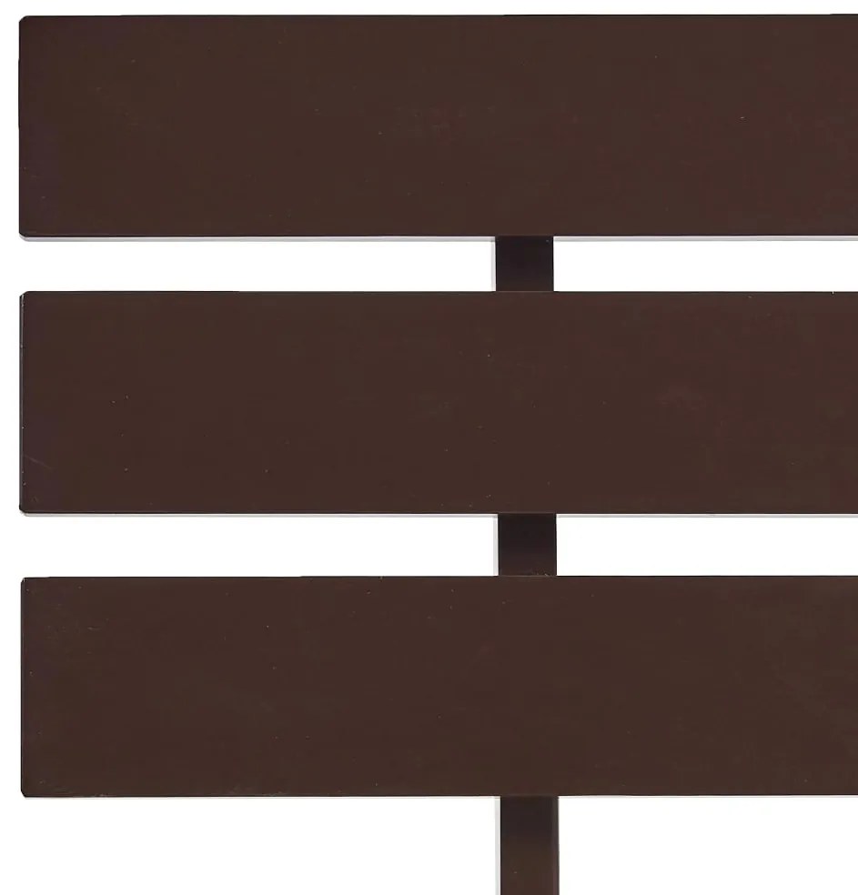 Giroletto Marrone Scuro in Legno Massello di Pino 90x200 cm