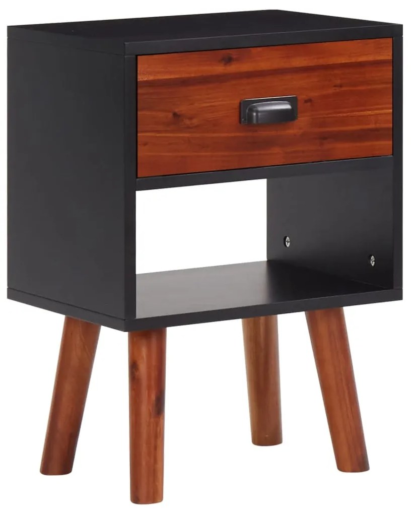 Comodino İn Massello Acacia 40x30x57 Cm /