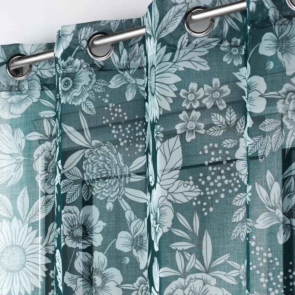 Tenda sottile blu in voile 140x280 cm Milady – douceur d'intérieur