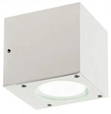 Applique Da Esterno Moderna Lula Alluminio E Vetro Bianco Led 6+6W 3000K